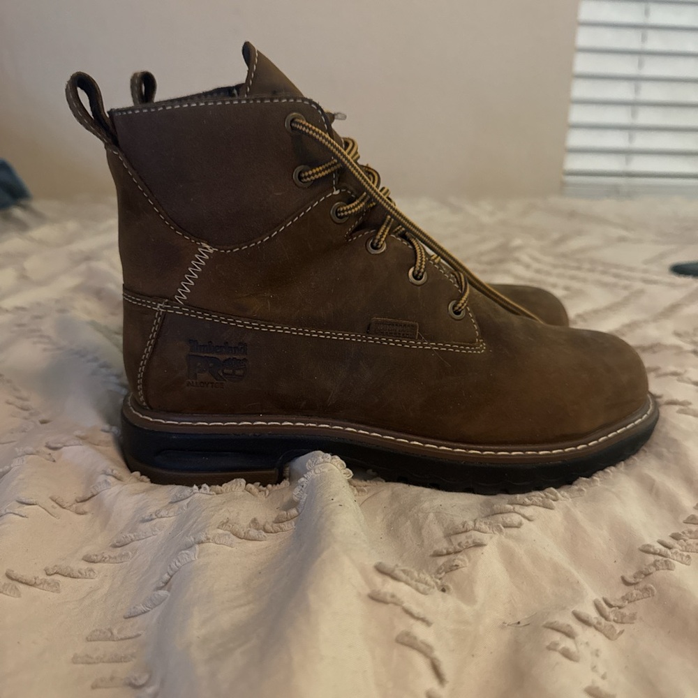 Timberland PRO Men's Dark Brown Lace-Up Boots